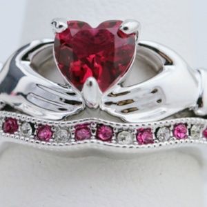 2pc Claddagh Ring Set